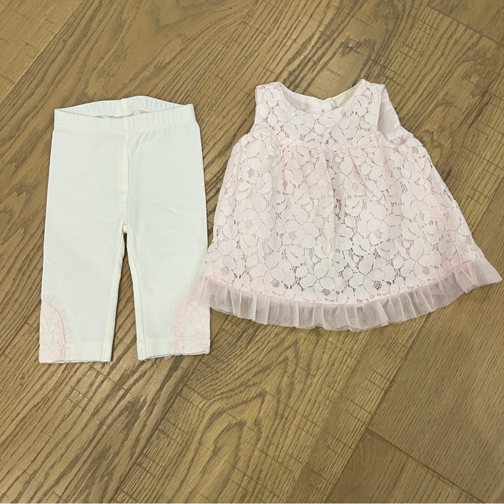 First Impressions | Pink & White Lace Set